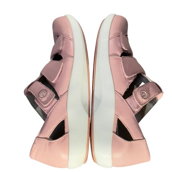 Alegria Traq Womens Pink Leather Strappy Comfort Sandals Size 38 With Slip-Resis - Picture 6 of 11